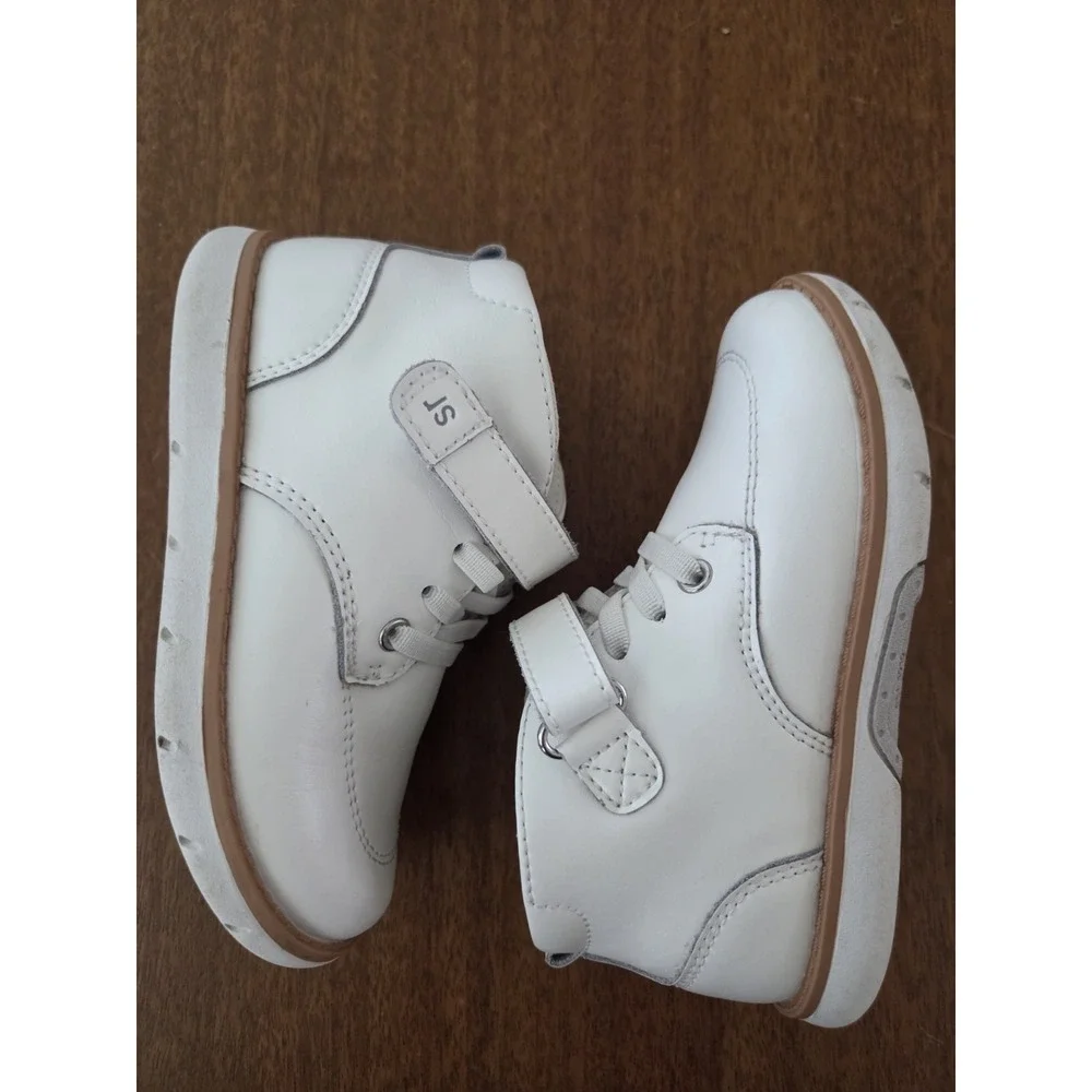 Stride Rite Srt Quinn Boys 8w Sneaker Booties White Learning To Walk Easter